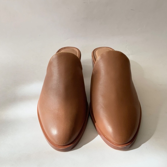 Soludos Venetian Tan Leather Mule Loafers Almond Toe Low Heel Casual Shoes 6.5 - Picture 6 of 11
